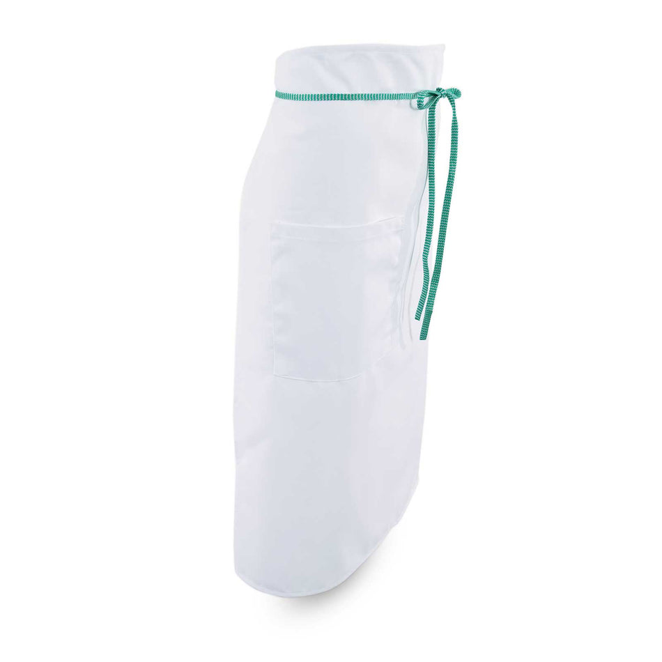 Bistro Apron w/Kelly Green Ties - 1-Pocket - Sold by the Dozen
