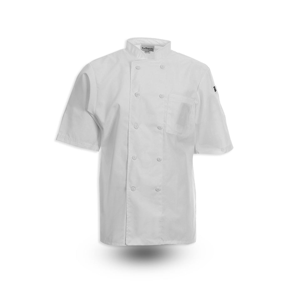 Short-Sleeve Keep Kool™ 1/2 Mesh Back Chef Coat, C301