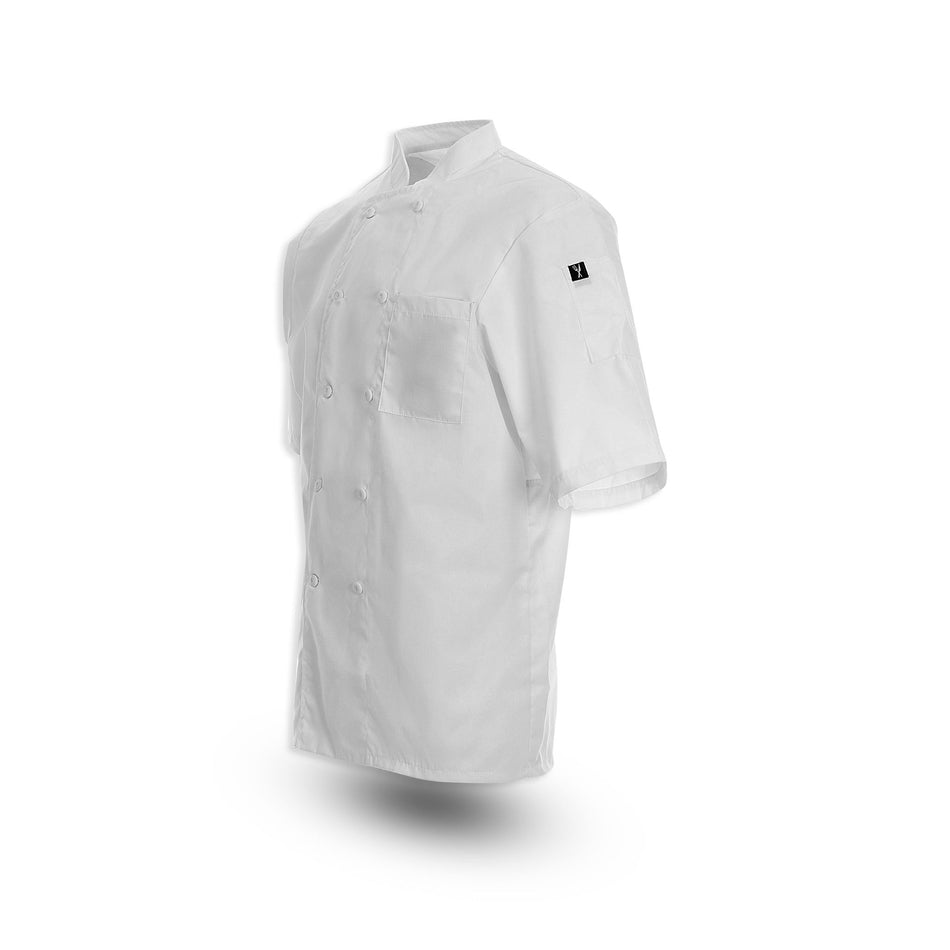 Short-Sleeve Keep Kool™ 1/2 Mesh Back Chef Coat, C301