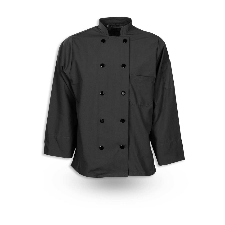 Full-Sleeve Plastic Button Chef Coat - Polyester