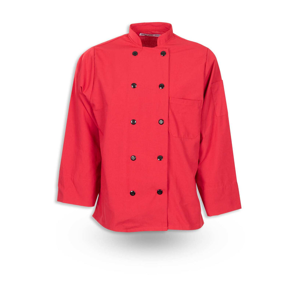 Full-Sleeve Plastic Button Chef Coat - Polyester