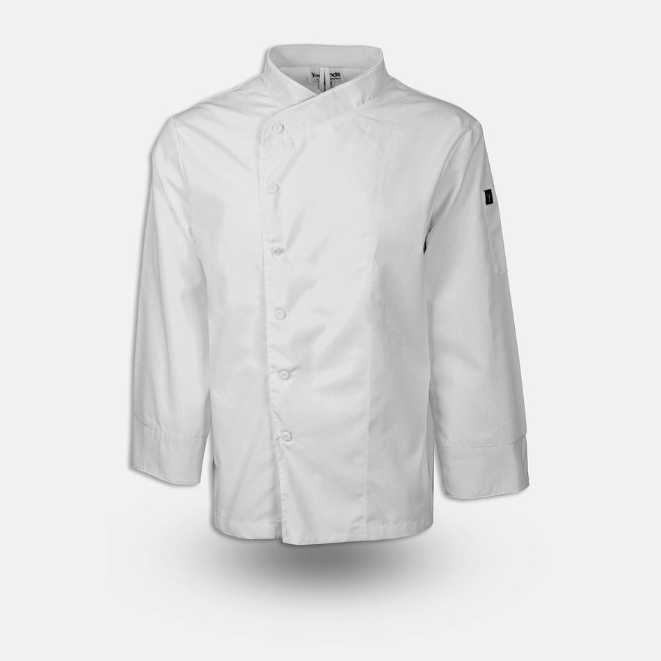 C515 Mesh Back Chef Coat, half slv, 10 btns