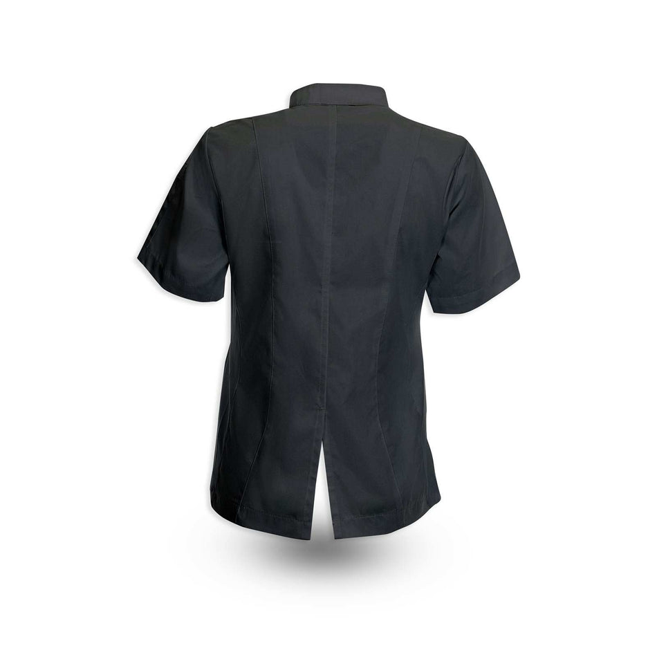 Short-Sleeve Women's Crossover Collar Keep Kool Chef Coat