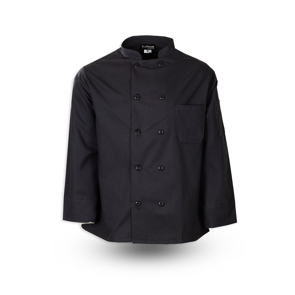 Full-Sleeve Plastic Button Chef Coat, C810