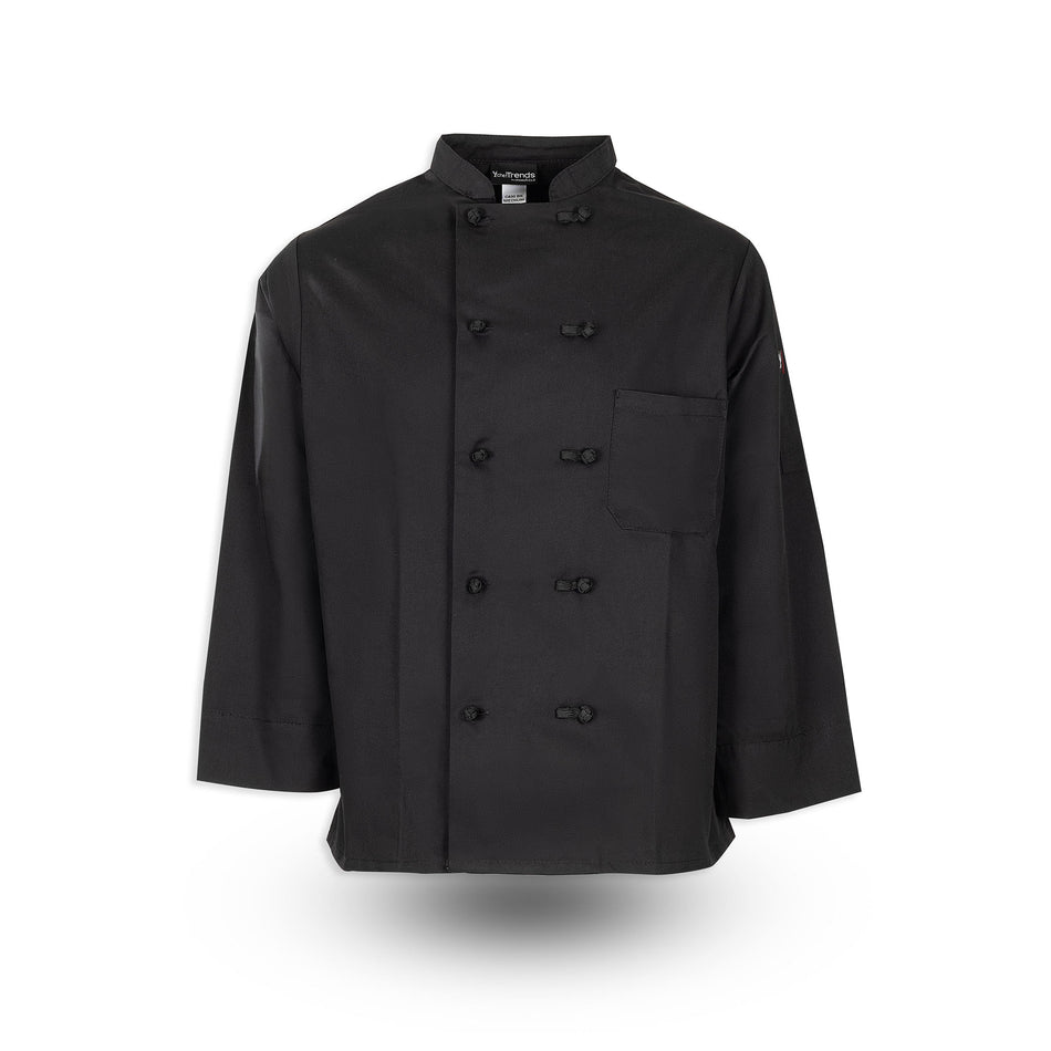 Full-Sleeve Knot Button Chef Coat
