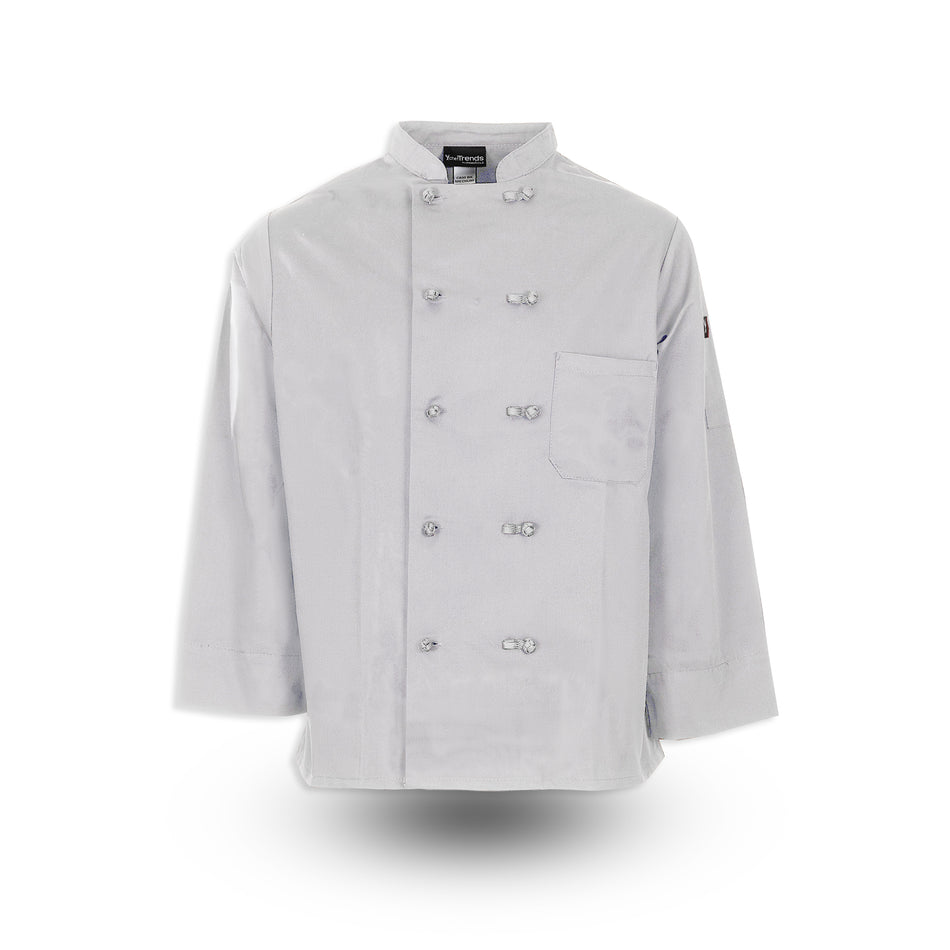 Full-Sleeve Knot Button Chef Coat