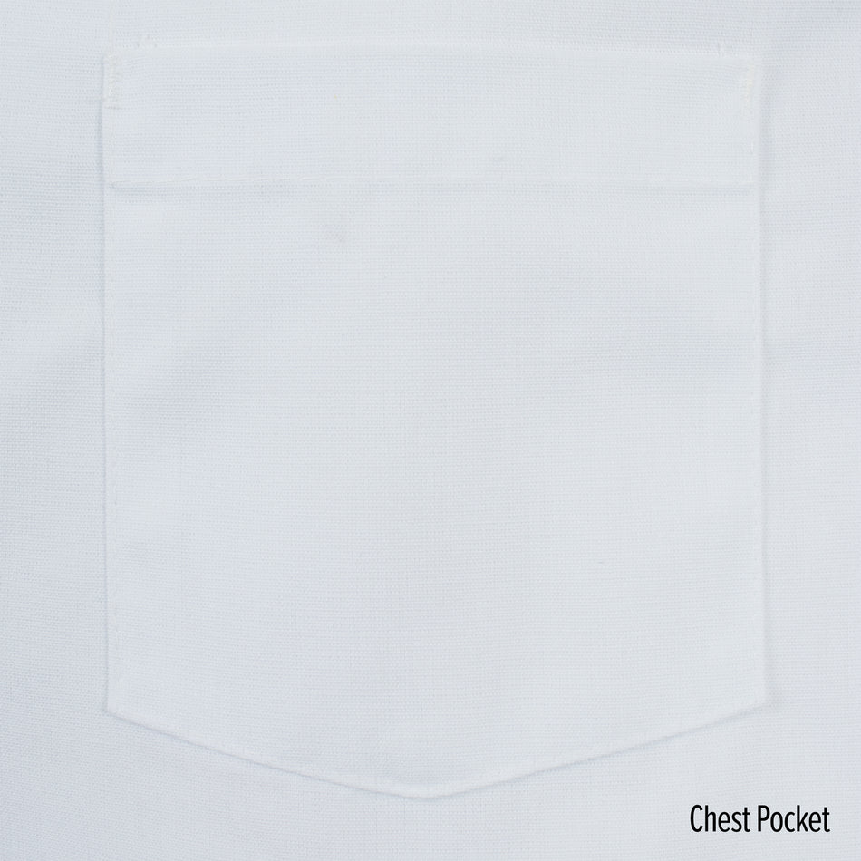 F380 Butcher Frock, 3 outside pockets, Spun Poly