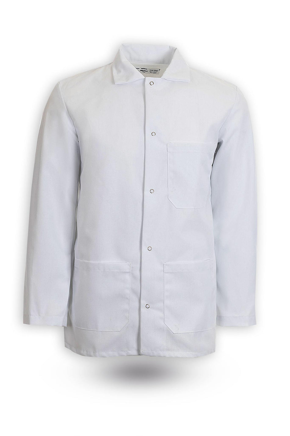 F395 Short Butcher Coat, 3 outside pckt, Spun