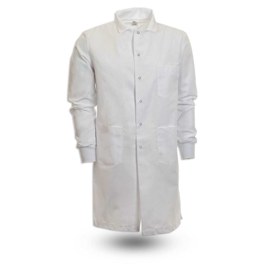 Men’s Gripper Snap Knit Cuff Lab Coat