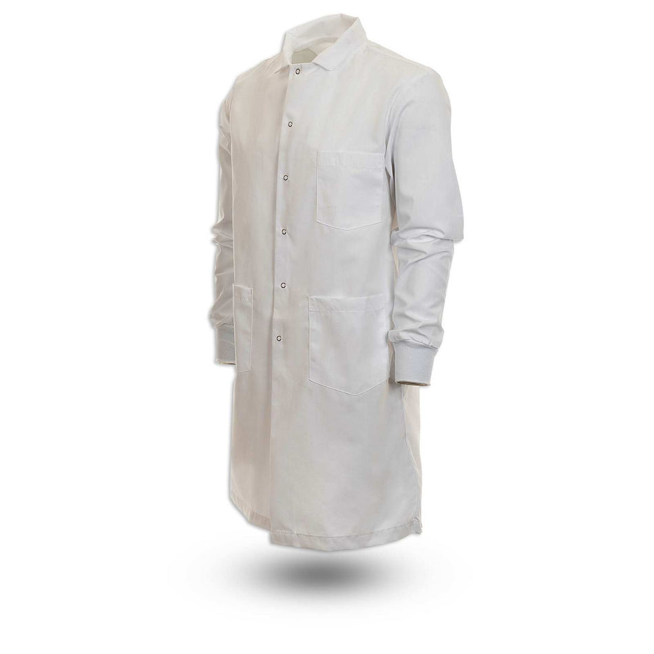 Men’s Gripper Snap Knit Cuff Lab Coat