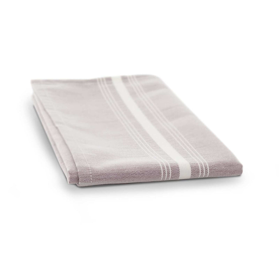 Chambray Bistro Napkins, 18x22, Solid Chambray with White Stripes - Sold by the Dozen