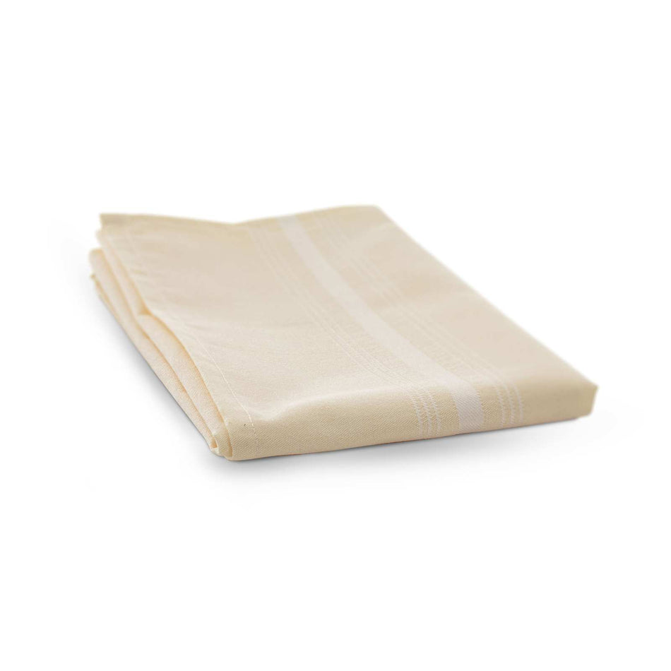 Chambray Bistro Napkins, 18x22, Solid Chambray with White Stripes - Sold by the Dozen