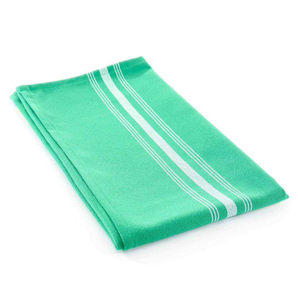 Reverse Bistro Napkins, 18x22, Solid Color Background with White Stripe, Spun - Sold by the Dozen