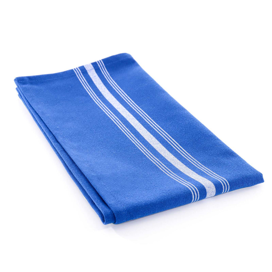 Reverse Bistro Napkins, 18x22, Solid Color Background with White Stripe, Spun - Sold by the Dozen