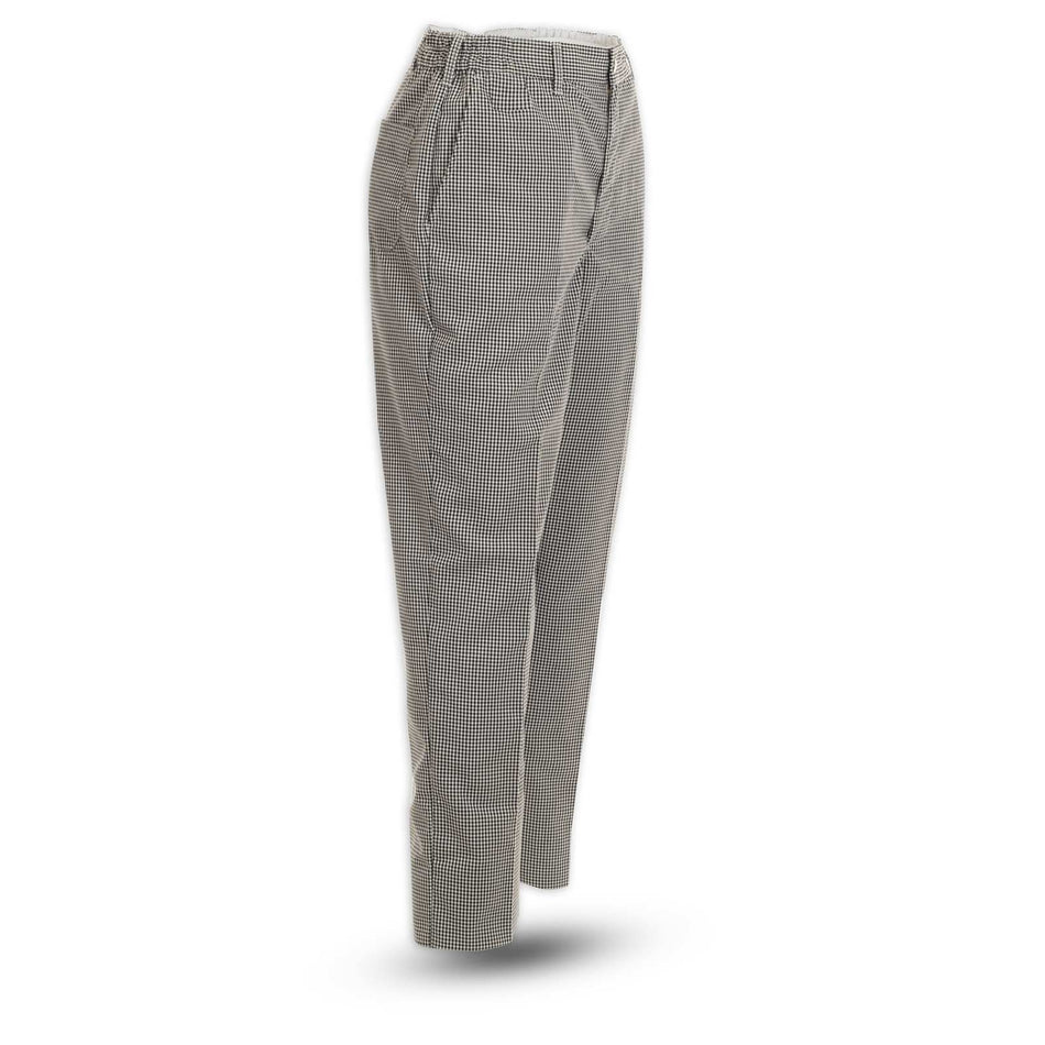 Men’s Flex-Waist Check Print Chef Pant
