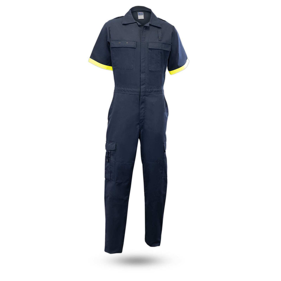 Short Sleeve Metro Style One-Piece Uniform Suit