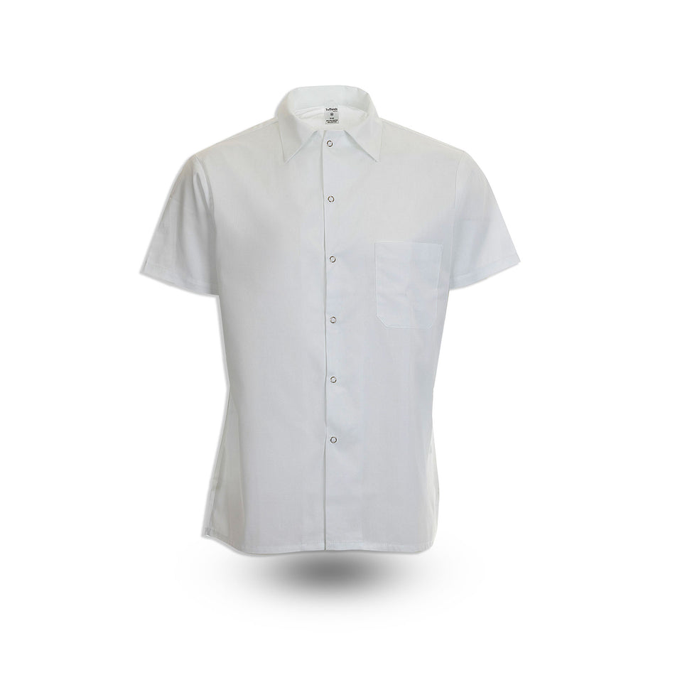 S102 Cook Shirt, 65/35, Gripper Front, pocket