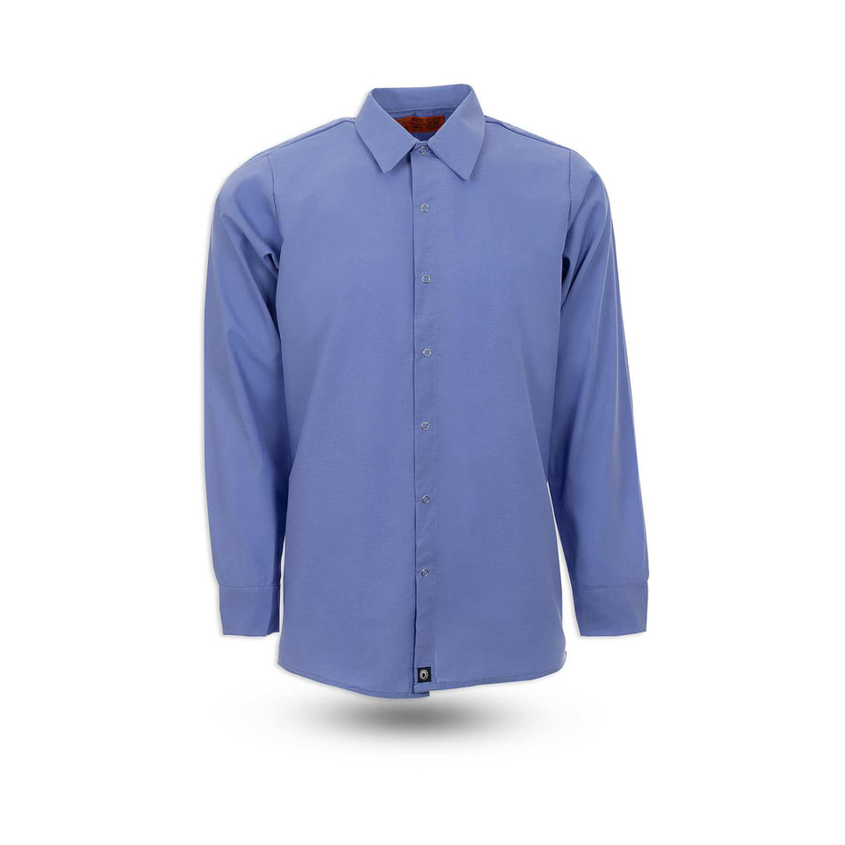 Men’s Long-Sleeve Gripper Snap Front Work Shirt - No Pockets