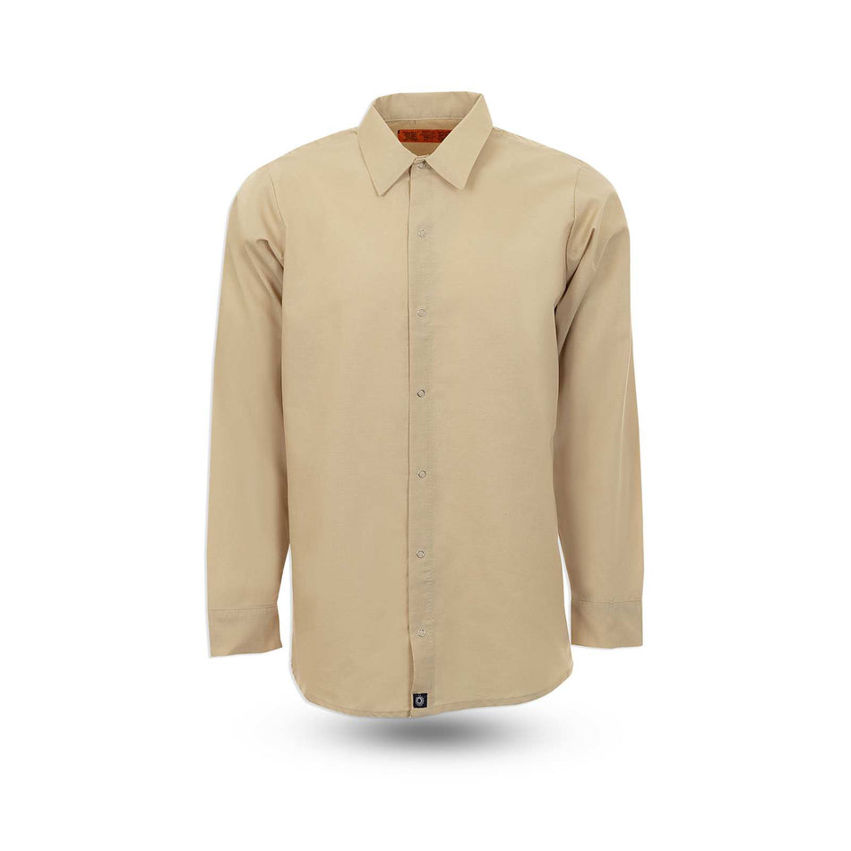 Men’s Long-Sleeve Gripper Snap Front Work Shirt - No Pockets