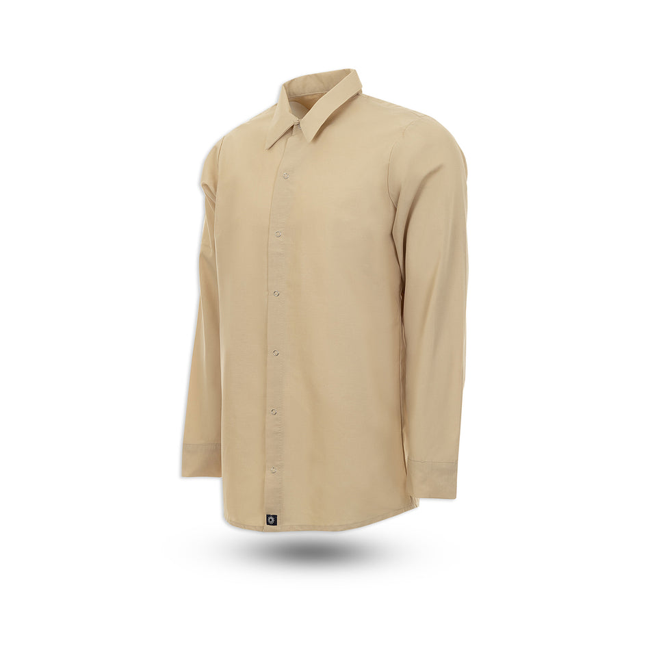 Men’s Long-Sleeve Gripper Snap Front Work Shirt - No Pockets