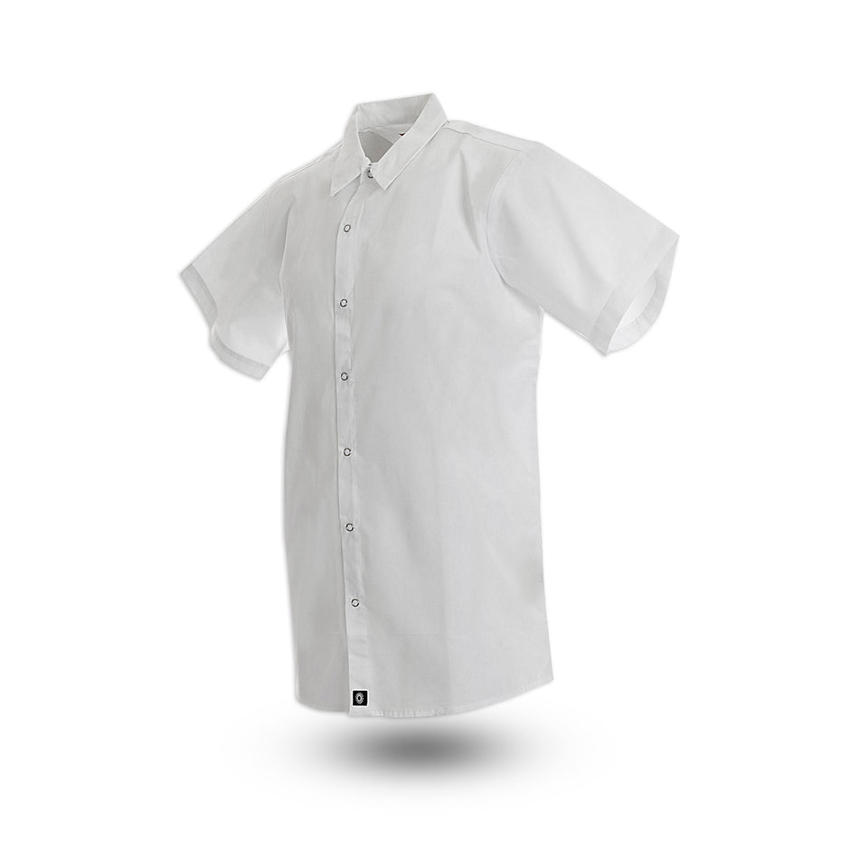 Men’s Short-Sleeve Gripper Snap Front Work Shirt - No Pockets