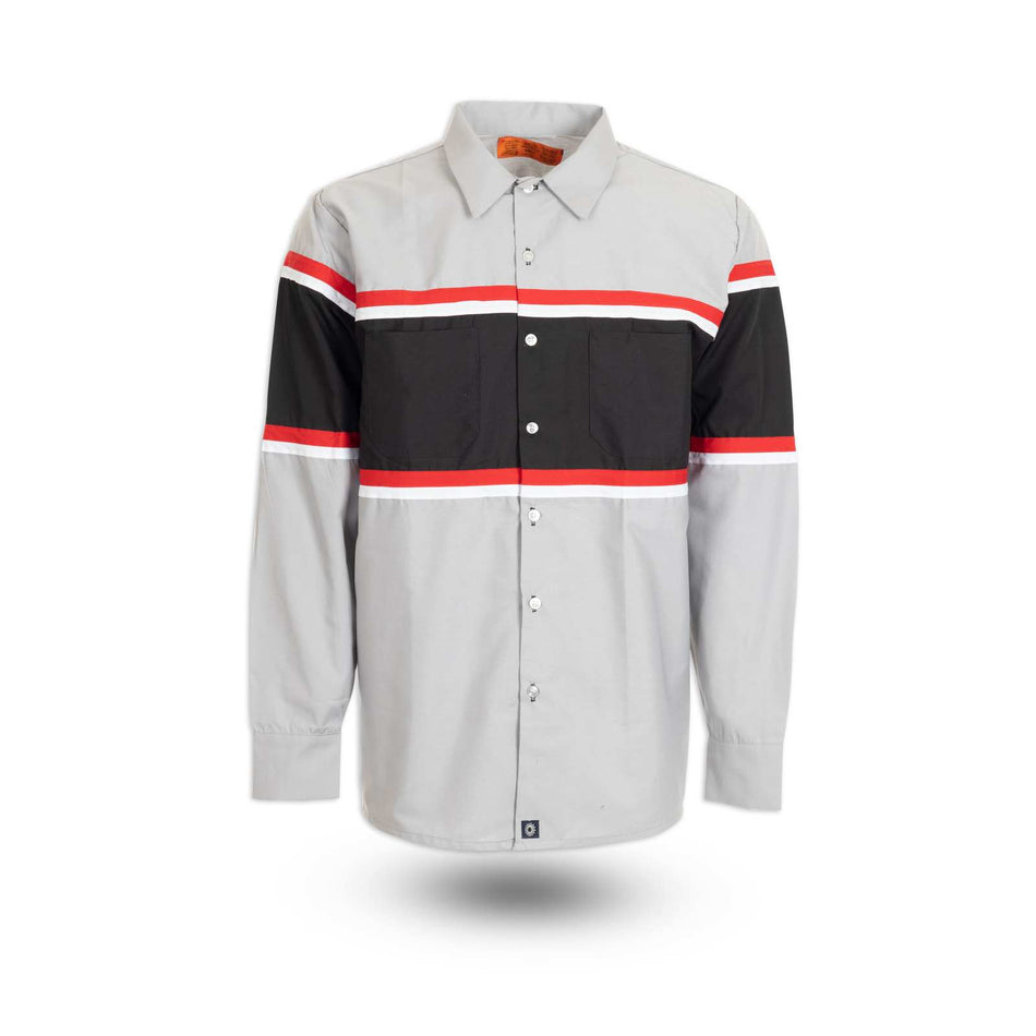 Long-Sleeve Technician Multi-Stripe Work Shirt