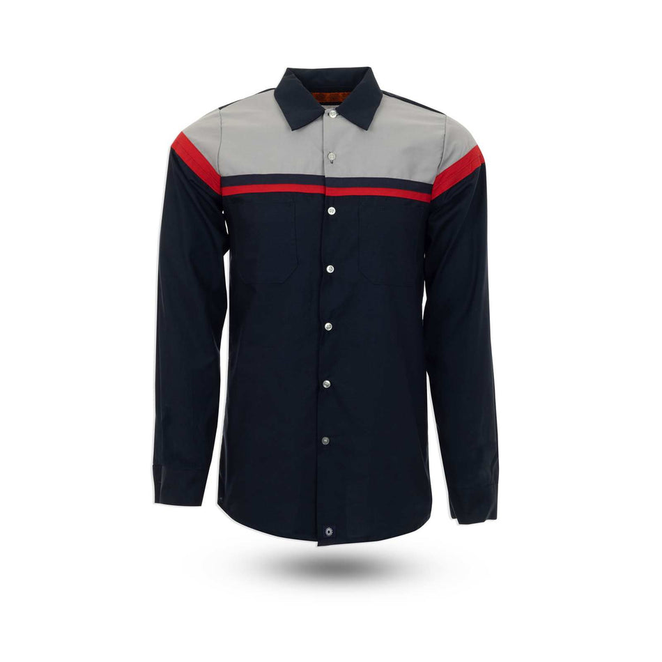 Long-Sleeve Technician Multi-Stripe Work Shirt