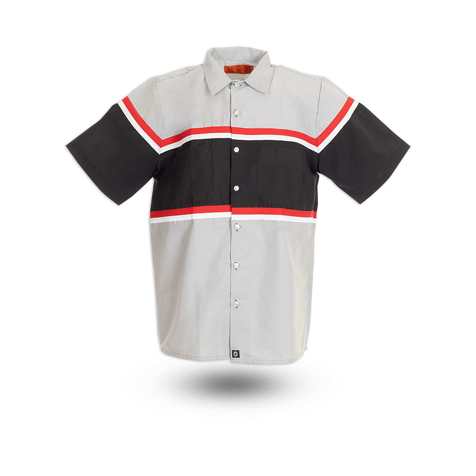 Short-Sleeve Technician Multi-Stripe Work Shirt