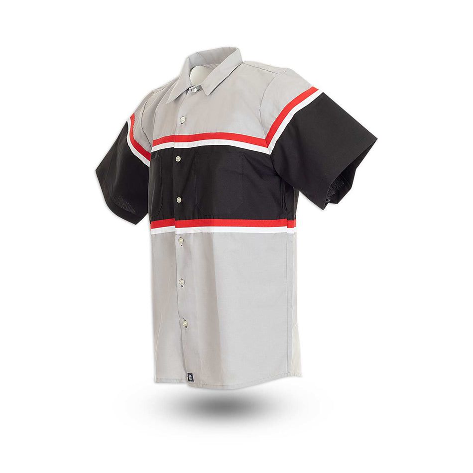Short-Sleeve Technician Multi-Stripe Work Shirt