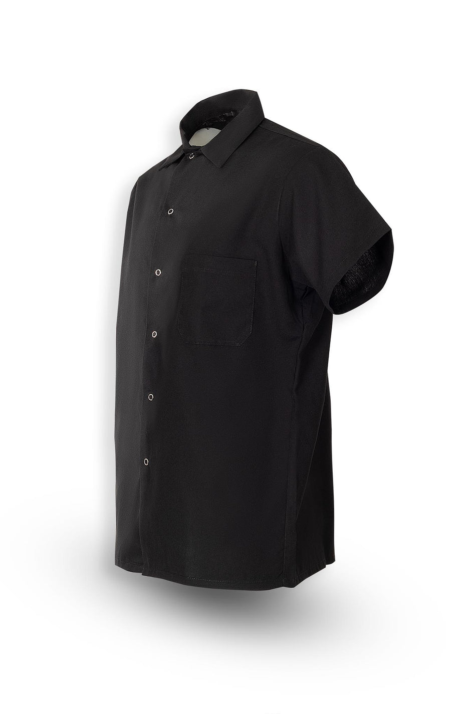 S302 Cook Shirt, Spun Poly, Gripper Front