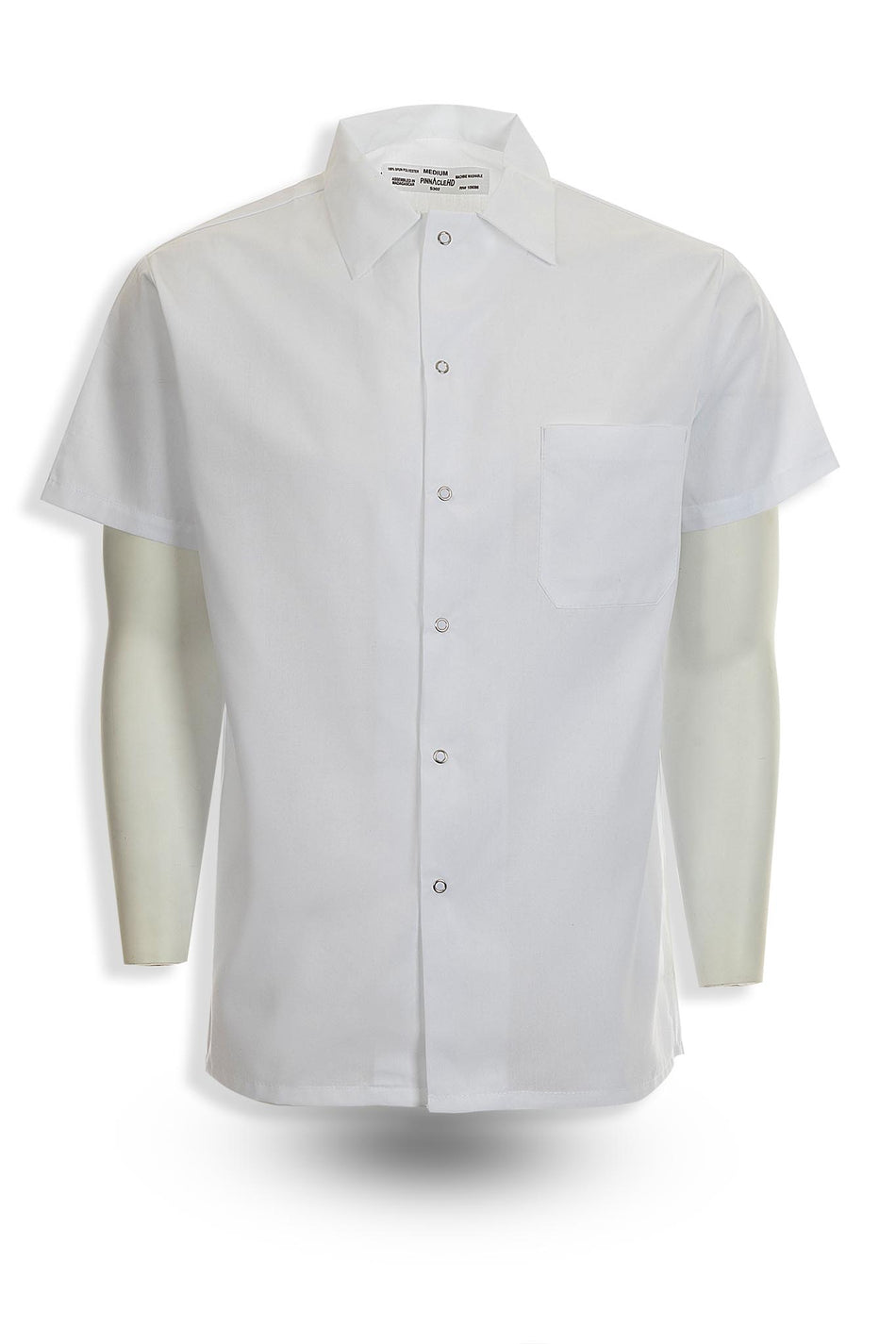 S302 Cook Shirt, Spun Poly, Gripper Front