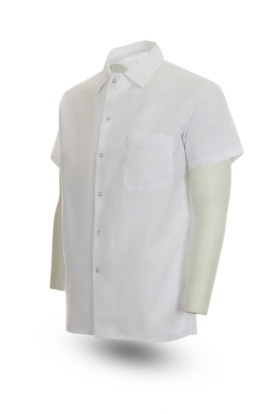 S302 Cook Shirt, Spun Poly, Gripper Front