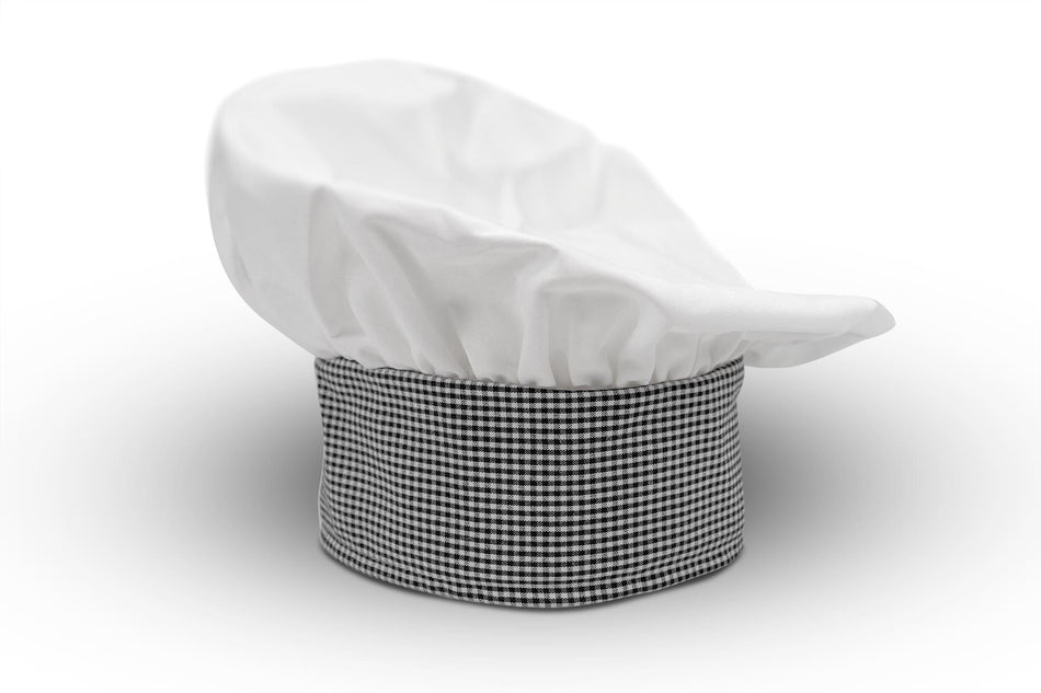 X100 Chef Hat, Black, velcro closure